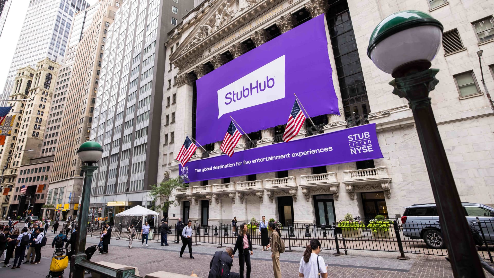 StubHub shares stumble for third day as post-IPO slump deepens
