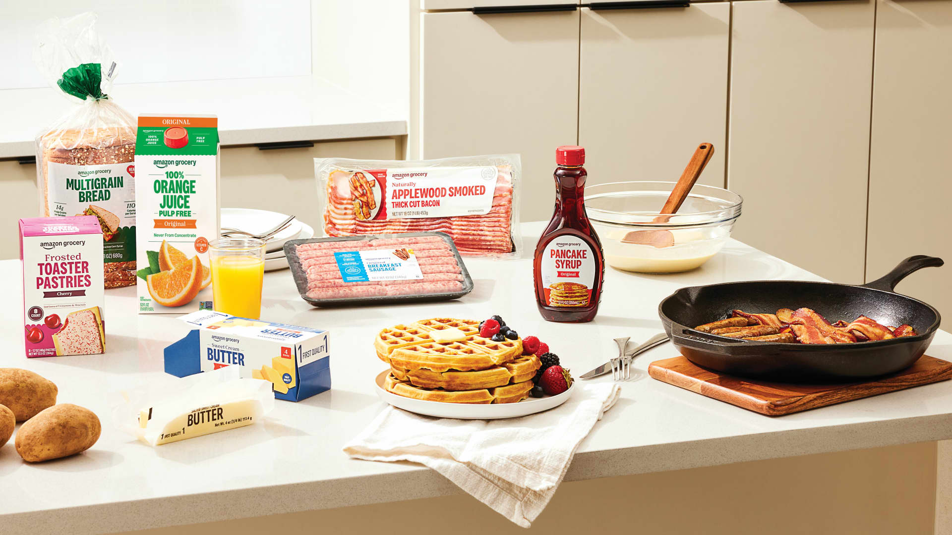 Amazon debuts private-label grocery brand with most products under $5