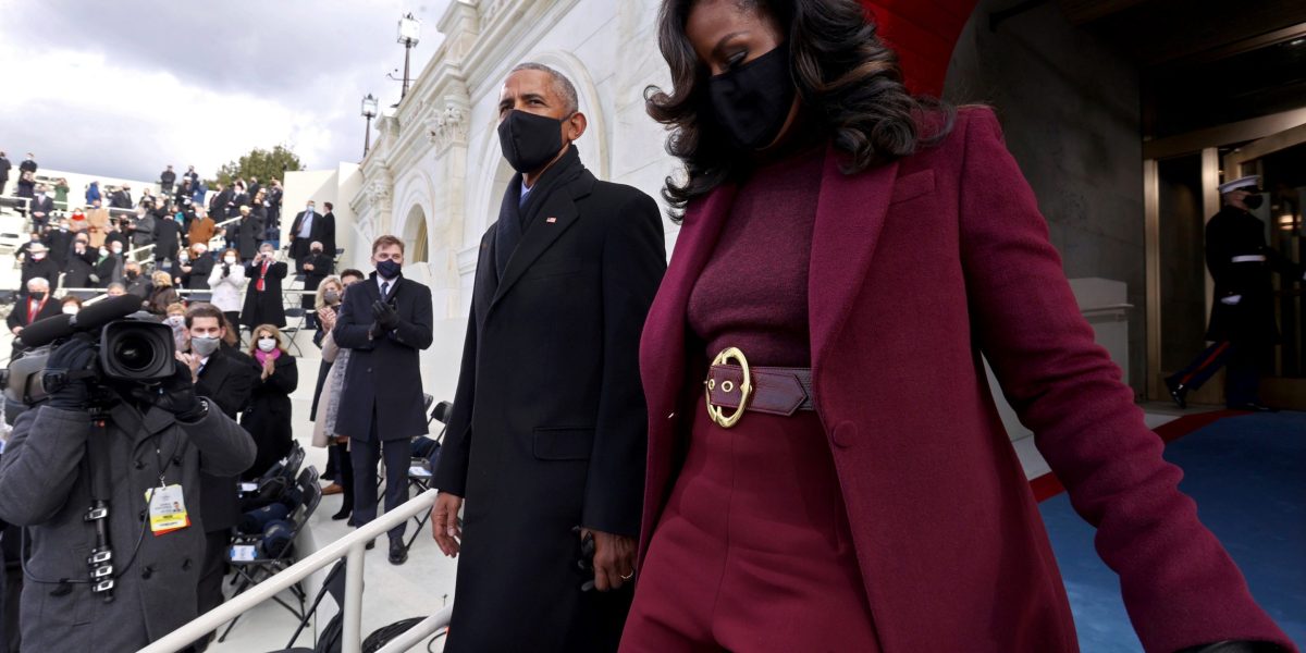 Michelle Obama had no idea her maroon ensemble from Biden's inauguration would 'break the internet'