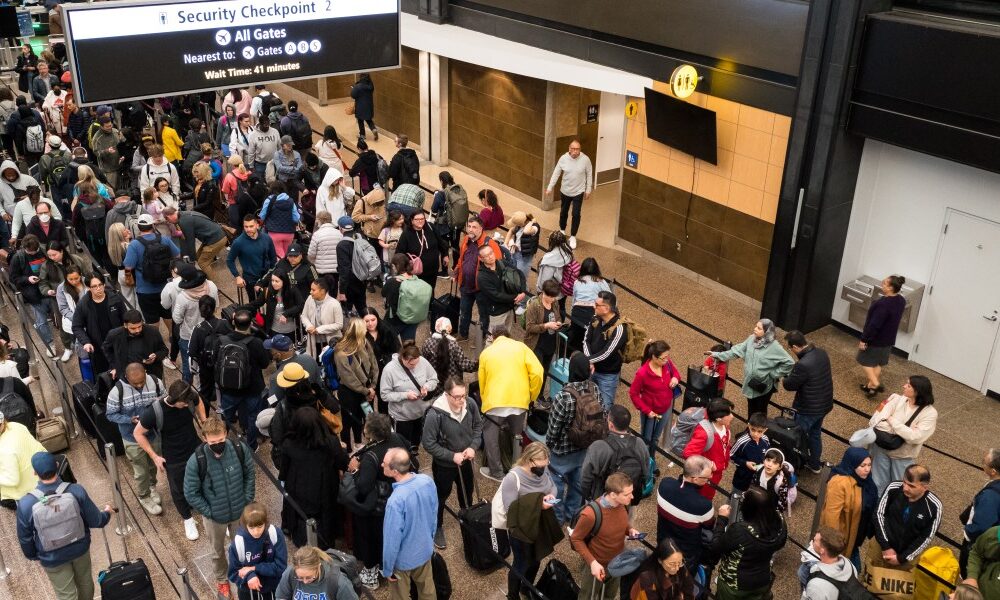 The air travel nightmare: TSA lines stretch for hours while workers go without pay amid the government shutdown