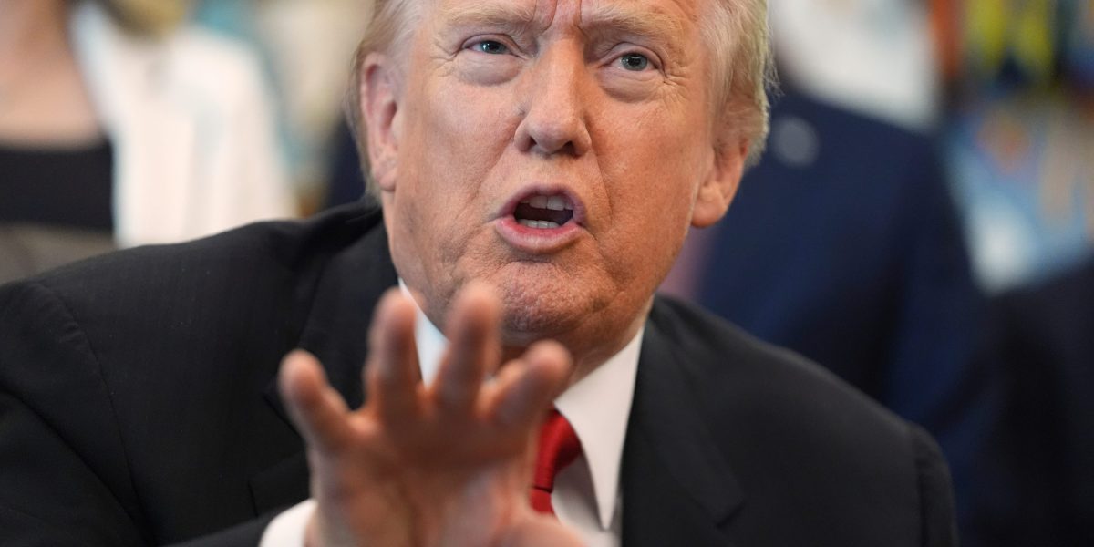 Trump  says Americans are 'gaining tremendously' from tariffs as he scrambles to combat criticism of the economy